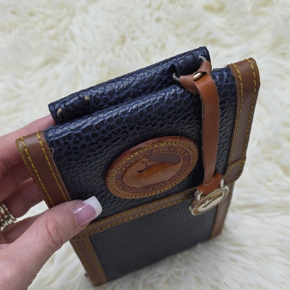 Dooney & Bourke Blue and Brown Leather Wallet - Picture 2 of 10